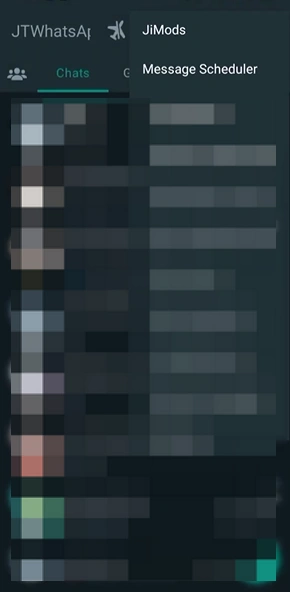 Screenshots of YO WhatsApp